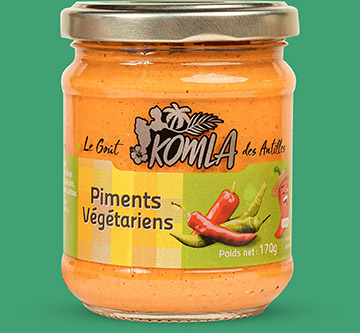 Piments végétariens - KOMLA, Le goût des Antilles