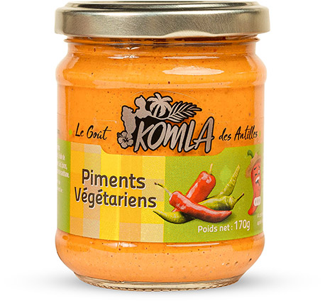 Piments Végétariens - KOMLA, Le goût des Antilles